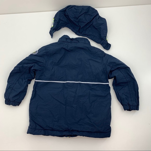 H&M Boys Jacket with Hood Blue Size 2-3 Years - Picture 5 of 9